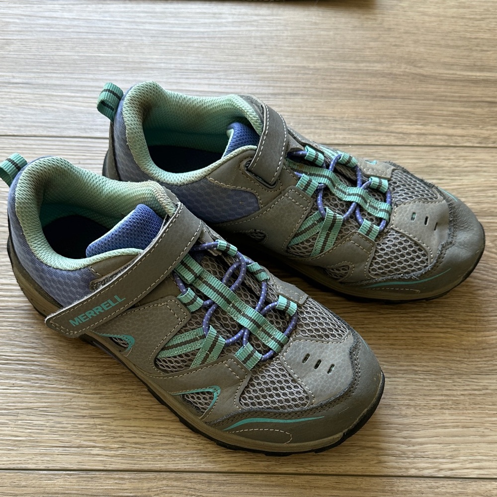 Merrell Kids' grey and Teal Sneakers